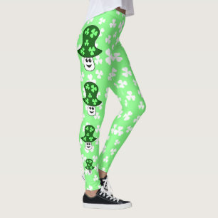 Legging Caneleiras do cogumelo de St Patrick