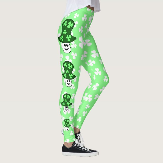 Legging Caneleiras do cogumelo de St Patrick (Direita)