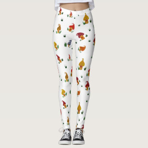 Legging Caneleiras do costume dos cogumelos
