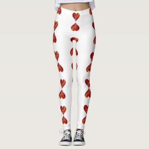 Legging Caneleiras do costume dos corações