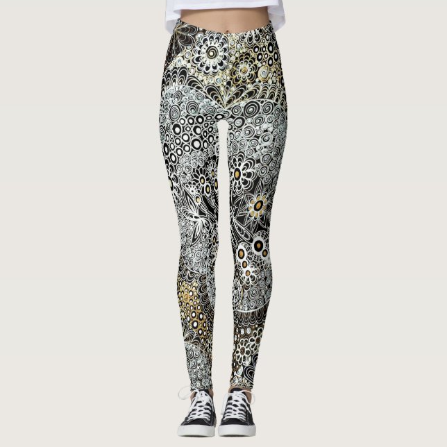 Legging Caneleiras do design de Jennifer (Frente)