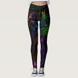 Legging Caneleiras do design do Splatter