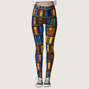 Legging Caneleiras do design dos amantes de livro