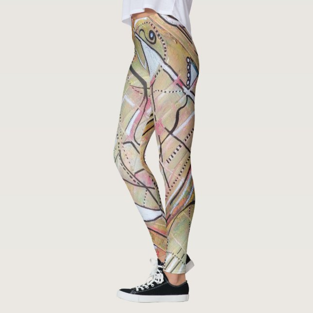 Legging Caneleiras do divertimento (Esquerda)