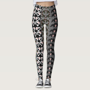 Legging Caneleiras do divertimento do Schnauzer