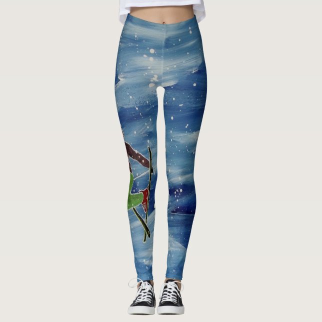 Legging Caneleiras do esqui (Frente)