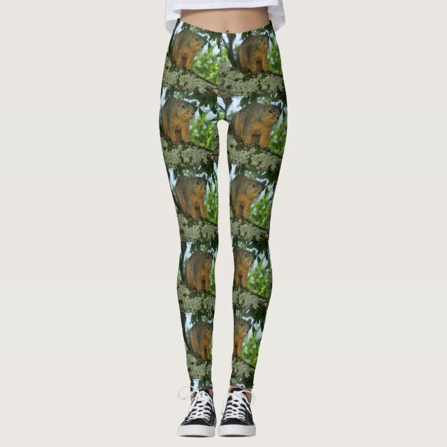Legging Caneleiras do esquilo (Frente)