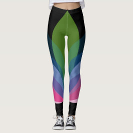 Legging Caneleiras do exercício projetadas pelo ajustado