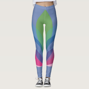 Legging Caneleiras do exercício projetadas pelo ajustado