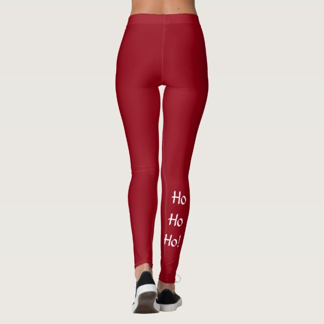 Legging Caneleiras do feriado Ho ho ho (Verso)