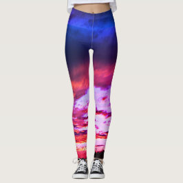 Legging Caneleiras do funcionamento do por do sol