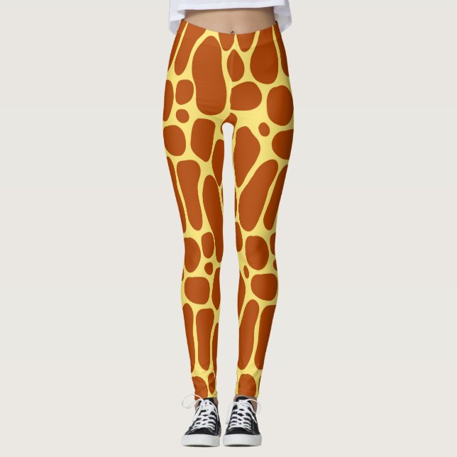 Legging Caneleiras do girafa (Frente)