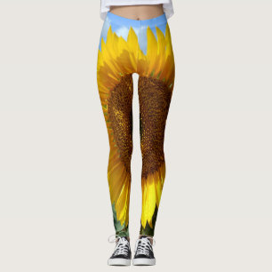 Legging Caneleiras do girassol