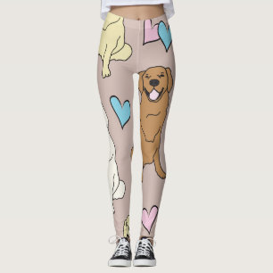 Legging Caneleiras do golden retriever