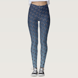Legging Caneleiras do helicóptero que voam caneleiras do