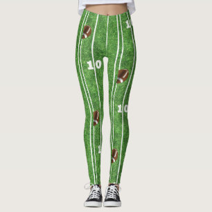 Legging Caneleiras do impressão da linha de jardas e da