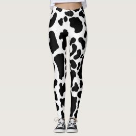 Legging Caneleiras do impressão da vaca