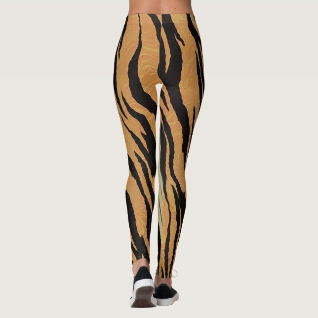 Legging Caneleiras do impressão do tigre (Verso)