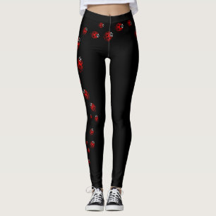 Legging Caneleiras do inseto da joaninha das caneleiras do