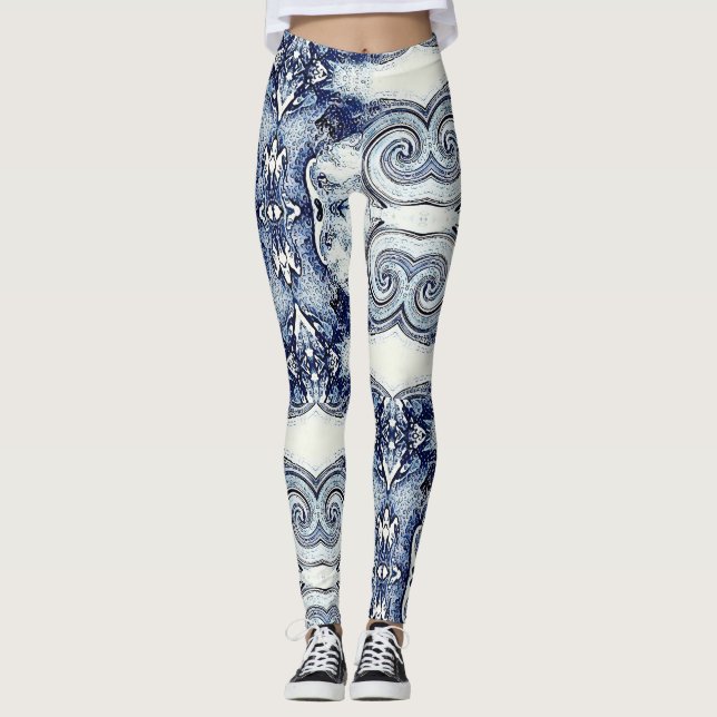 Legging Caneleiras do maremoto (Frente)