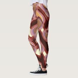 Legging Caneleiras do porto & do pêssego pelo artista C.L.