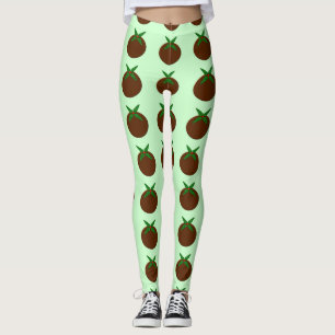 Legging Caneleiras do pudim do Natal