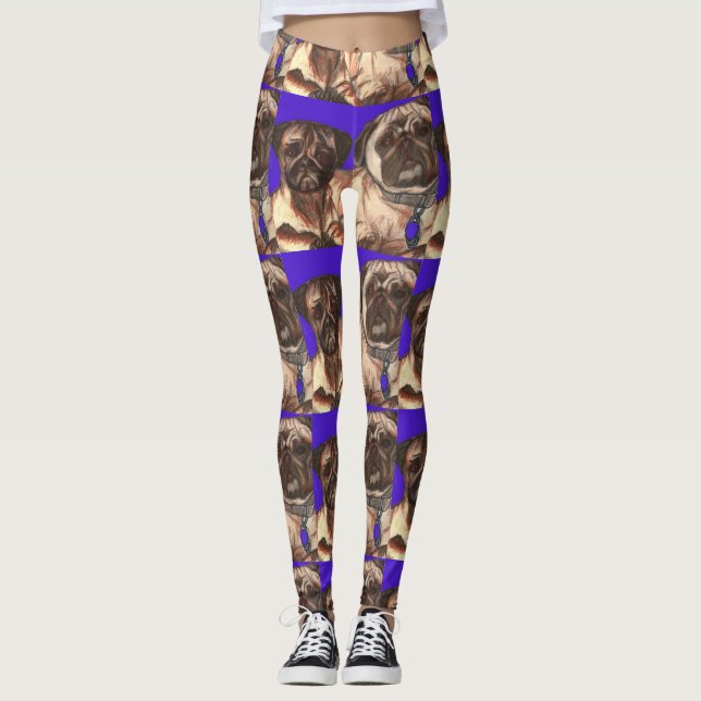 Legging caneleiras do pug (Frente)