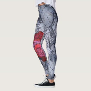 Legging Caneleiras do rosa do preto