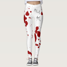 Legging Caneleiras do Splatter do sangue
