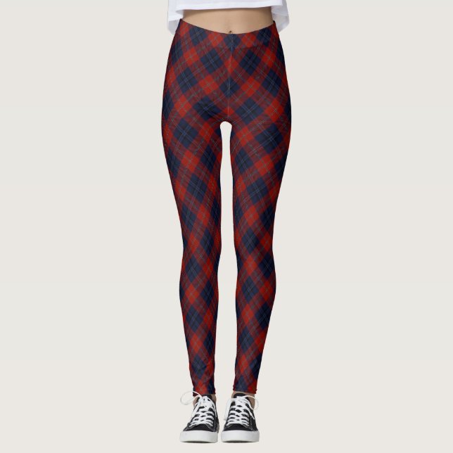 Legging Caneleiras do Tartan da família de McKnight (Frente)