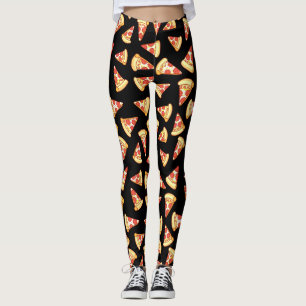 Legging Caneleiras do teste padrão do desenho da fatia da