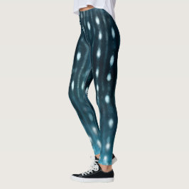 Legging Caneleiras do tubarão de baleia