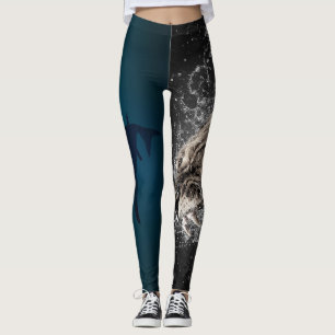 Legging Caneleiras do tubarão e da leoa