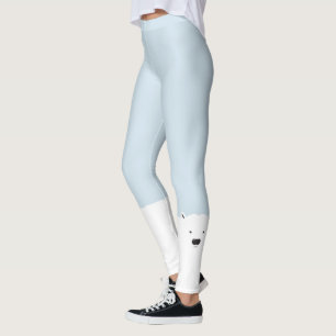Legging Caneleiras do urso polar
