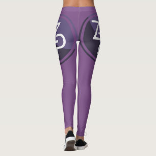 Legging Caneleiras do zPIV de PIVX roxas