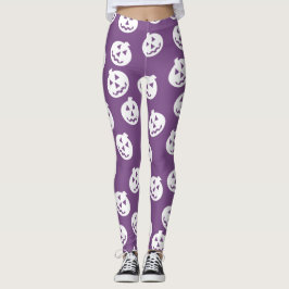 Legging Caneleiras dos confetes de Jack O'Lantern