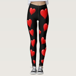Legging Caneleiras dos corações do AMOR