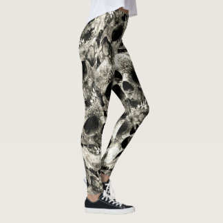 Legging Caneleiras dos crânios