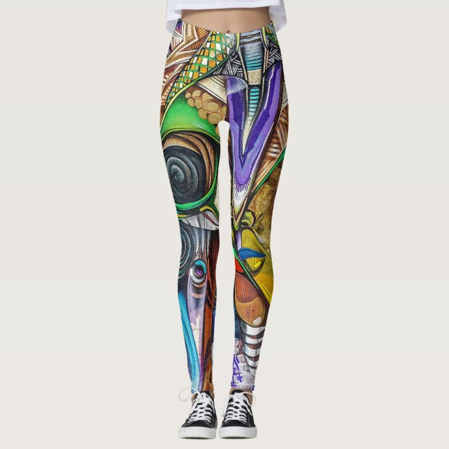 Legging Caneleiras dos grafites (Frente)