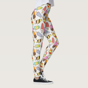 Legging Caneleiras dos Popsicles do sorvete