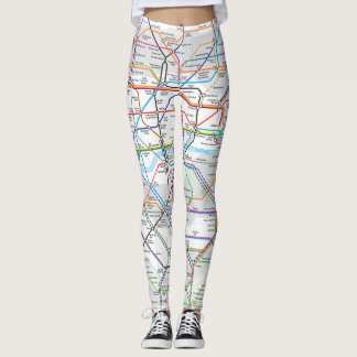Legging Caneleiras dos tubos de Londres