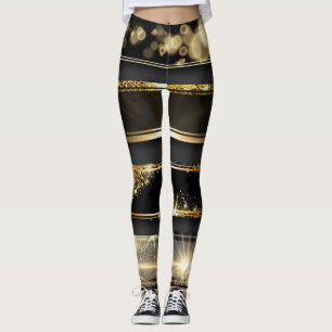 Legging Caneleiras Dourados do estilo