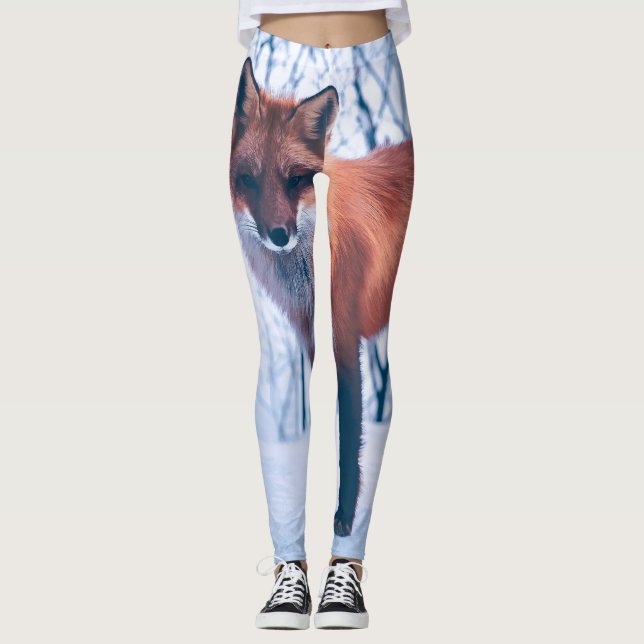 Legging Caneleiras elegantes simples dos trabalhos de arte (Frente)