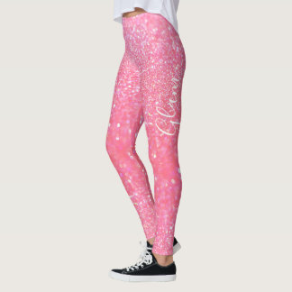 Legging Caneleiras - encanto cor-de-rosa do brilho