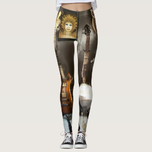 Legging Caneleiras engraçadas com imagem envolvida da