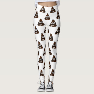 Legging caneleiras engraçadas do emoji do tombadilho