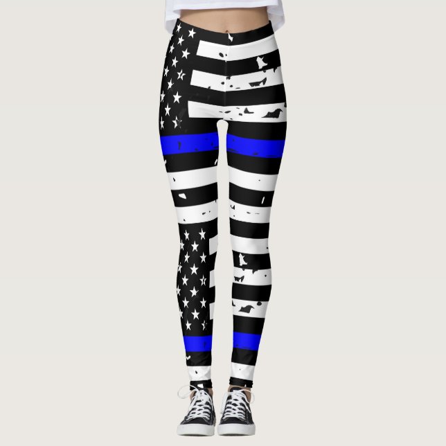 Legging Caneleiras finas de Blue Line - horizontais (Frente)