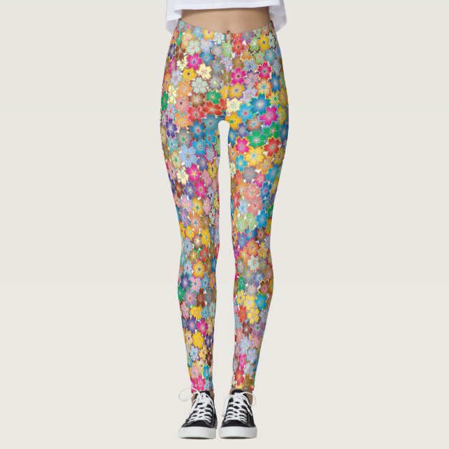 Legging Caneleiras florais (Frente)