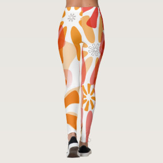 Legging Caneleiras florais com alargamento