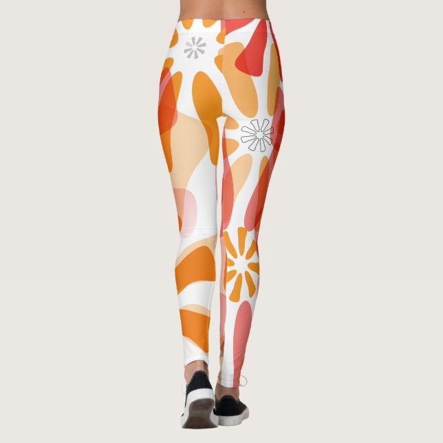 Legging Caneleiras florais com alargamento (Verso)